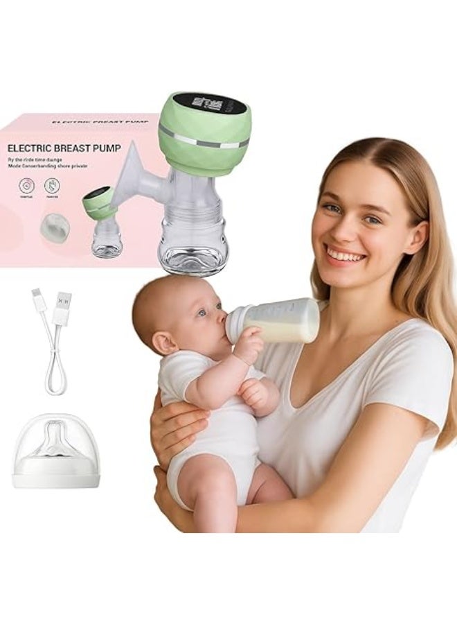 مضخة ثدي كهربائية قابلة للارتداء للأمهات المرضعات، آلة ضخ الحليب الكهربائية الاوتوماتيكية مع وضعين و9 مستويات، محمولة وصغيرة الحجم، قابلة لإعادة الشحن مع بطارية كبيرة 1400 مللي امبير في الساعة - Image 1